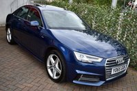 USED 2015 65 AUDI A4 2.0TFSi S-LINE SALOON S-TRONIC AUTO 187 BHP (EURO 6) Apple CarPlay / Sunroof / Cruise