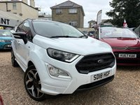 USED 2018 18 FORD ECOSPORT 1.5 TDCi ST-Line SUV 5dr Diesel Manual Euro 6 (s/s) (100 ps) *** STUNNING TWO TONE ST-LINE ECOSPORT, EURO 6, REVERSING CAMERA, SAT NAV ***