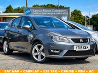USED 2016 16 SEAT IBIZA 1.2 TSI FR Hatchback 5dr Petrol Manual Euro 6 (90 ps) SAT NAV + CAR PLAY + CRUISE + LOW TAX + FR TSI + FSH