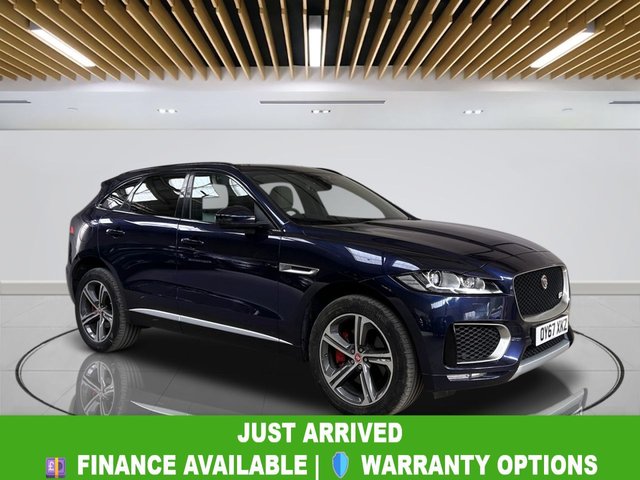 2017 67 JAGUAR F-PACE 3.0 D300 V6 S SUV 5dr Diesel Auto AWD Euro 6 (s/s) (300 ps) Bluetooth | Climate Control