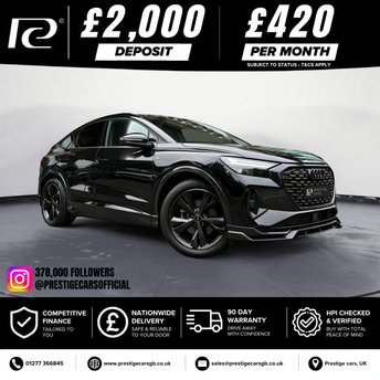 2023 AUDI Q4 E-TRON 40 S line Sportback 5dr Electric Auto 82kWh (204 ps) &pound;25990.00
