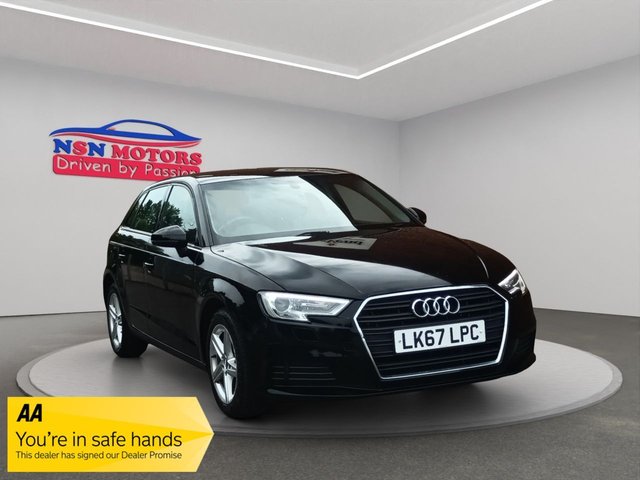 2017 67 AUDI A3 1.5 TFSI CoD SE Sportback 5dr Petrol S Tronic Euro 6 (s/s) (150 ps) 12 Months AA Breakdown - Free