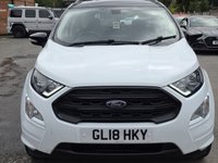 USED 2018 18 FORD ECOSPORT 1.0T EcoBoost ST-Line SUV 5dr Petrol Auto Euro 6 (s/s) (125 ps) FULL SERVICE - REVERSE CAMERA