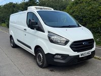 USED 2023 23 FORD TRANSIT CUSTOM 2.0 300 EcoBlue Leader L2 H1 Euro 6 (130 ps) LWB LOW ROOF FRIDGE CHILLER VAN OVERNIGHT STANDBY+1 OWNER+