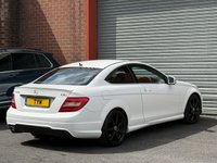 USED 2015 15 MERCEDES-BENZ C CLASS 2.1 C220 CDI AMG Sport Edition Coupe 2dr Diesel G-Tronic+ Euro 5 (s/s) (170 ps) WHITE+CLEANEXAMPLE+LOADED