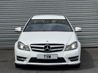 USED 2015 15 MERCEDES-BENZ C CLASS 2.1 C220 CDI AMG Sport Edition Coupe 2dr Diesel G-Tronic+ Euro 5 (s/s) (170 ps) WHITE+CLEANEXAMPLE+LOADED