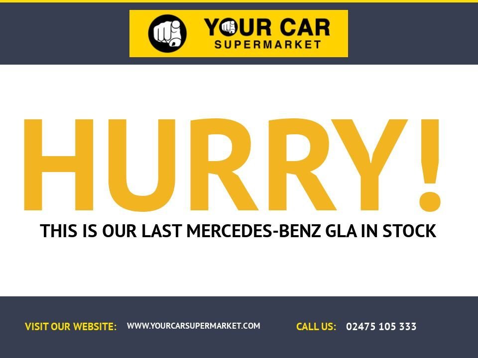 USED 2019 19 MERCEDES-BENZ GLA 1.6 GLA180 Urban Edition SUV 5dr Petrol 7G-DCT Euro 6 (s/s) (122 ps) 2 keys + service history