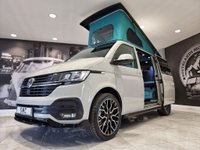 USED 2022 22 VOLKSWAGEN TRANSPORTER T6.1 2.0 TDI T28 HIGHLINE SOUTHLANDS SIGNATURE RANGE 110 BHP SWB BESPOKE LEATHER RIB BED + TAILGATE