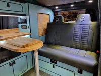 USED 2022 22 VOLKSWAGEN TRANSPORTER T6.1 2.0 TDI T28 HIGHLINE SOUTHLANDS SIGNATURE RANGE 110 BHP SWB BESPOKE LEATHER RIB BED + TAILGATE