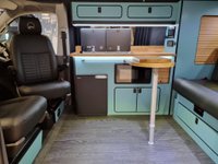 USED 2022 22 VOLKSWAGEN TRANSPORTER T6.1 2.0 TDI T28 HIGHLINE SOUTHLANDS SIGNATURE RANGE 110 BHP SWB BESPOKE LEATHER RIB BED + TAILGATE