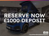 USED 2022 22 VOLKSWAGEN TRANSPORTER T6.1 2.0 TDI T28 HIGHLINE SOUTHLANDS SIGNATURE RANGE 110 BHP SWB BESPOKE LEATHER RIB BED + TAILGATE