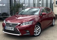 USED 2018 68 LEXUS CT 1.8 200h Luxury Hatchback 5dr Petrol Hybrid E-CVT Euro 6 (s/s) (136 ps) - SAT NAV - HEATED SEATS - REVERSE CAMERA - P/SENSORS - BLUETOOTH - ADAPTIVE CRUISE