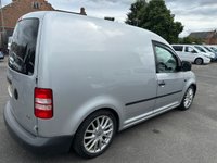 USED 2013 13 VOLKSWAGEN CADDY 1.6 TDI C20 Panel Van 4dr Diesel Manual L1 H1 (101 bhp) STUNNING VAN S LINE SEATS LOWERED !!!! FRESH SERVICE INCLUDED !!!
