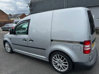 USED 2013 13 VOLKSWAGEN CADDY 1.6 TDI C20 Panel Van 4dr Diesel Manual L1 H1 (101 bhp) STUNNING VAN S LINE SEATS LOWERED !!!! FRESH SERVICE INCLUDED !!!