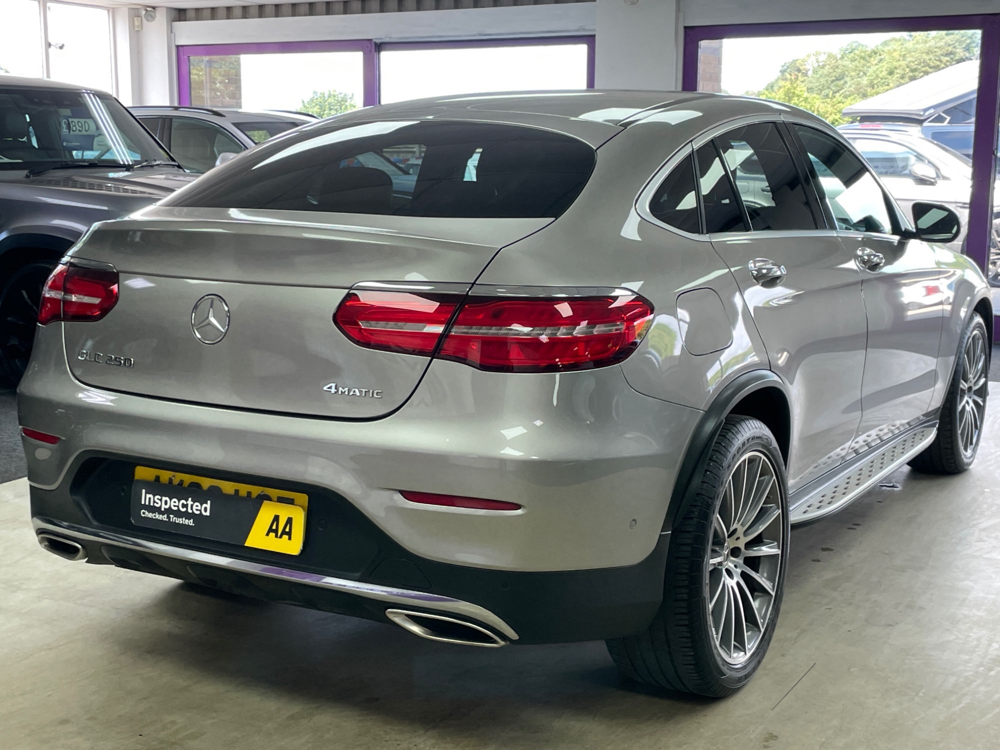 USED 2018 68 MERCEDES-BENZ GLC 2.0 GLC250 AMG Line (Premium) Coupe 5dr Petrol G-Tronic+ 4MATIC Euro 6 (s/s) (211 ps) 