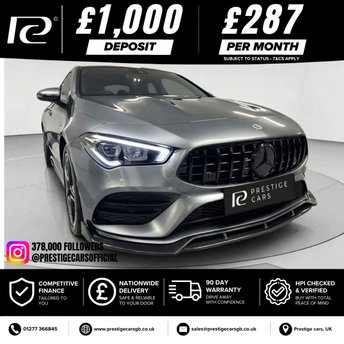 2022 MERCEDES-BENZ CLA 1.3 CLA180 AMG Line Coupe 4dr Petrol 7G-DCT Euro 6 (s/s) (136 ps) &pound;21490.00