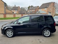 USED 2014 64 VOLKSWAGEN TOURAN 1.6 TDI BlueMotion Tech SE MPV 5dr Diesel DSG Euro 5 (s/s) (105 ps) 7 Seater Automatic ONLY 24,000 MILES * FSH INC CAMBELT CHANGE * AUTOMATIC 7 SEATER