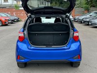 USED 2017 67 TOYOTA YARIS 1.5 VVT-h Blue Bi-Tone Hatchback 5dr Petrol Hybrid E-CVT Euro 6 (s/s) (100 ps) BY APPOINTMENT ONLY - Alloy Wheels, Air Con, Bluetooth, Rear Parking Camera, Cruise Control, MHEV, Lane Keep Assist, LED Lights.