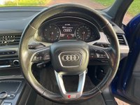 USED 2016 16 AUDI Q7 3.0 TDI V6 S line SUV 5dr Diesel Tiptronic quattro Euro 6 (s/s) (272 ps) 7 SEATS - SEPANG BLUE