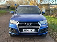 USED 2016 16 AUDI Q7 3.0 TDI V6 S line SUV 5dr Diesel Tiptronic quattro Euro 6 (s/s) (272 ps) 7 SEATS - SEPANG BLUE