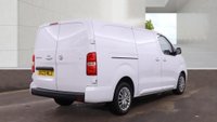 USED 2023 23 VAUXHALL VIVARO White 1.5 Turbo D 2900 Pro L2 van, 48,700 miles, Euro 6, 6-Speed manual, Sat nav, Rear Camera, CarPlay/Android Auto, Air Conditioning Plus VAT @ 20%! This 2023 Vauxhall Vivaro 1.5 Turbo D 2900 Pro L2 H1 is a reliable choice that has been maintained by only one owner from new. This van is powered by a 1.5 litre diesel engine that meets Euro 6 emission standards, ensuring it remains compliant with current regulations. It comes with an MOT valid until April 2027, providing peace of mind regarding its road worthiness. Inside the cabin, the Pro trim offers a range of practical technology, including the Multimedia Navi Pro system which supports And