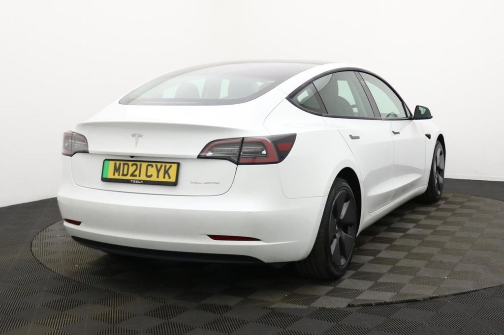 USED 2021 21 TESLA Model 3 (Dual Motor) Long Range Saloon 4dr Electric Auto 4WDE (346 ps) Pan Roof, 4WD, Sat Nav