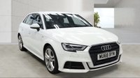 USED 2018 68 AUDI A3 1.5 TFSI CoD 35 S line Sportback 5 Door Petrol Manual White Euro 6  