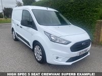 USED 2022 71 FORD TRANSIT CONNECT  220  TREND L1 5 SEAT DOUBLE CAB CREW VAN 1.5 ECOBLUE  100PS  High Specification 5 Seat Crewvan With Air Con Cruise, Front & Rear Parking Sensors & Much More!