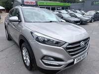 2016 HYUNDAI TUCSON Beige 1.7 CRDi Blue Drive SE Nav SUV, 66,000 miles, Euro 6, 6-Speed manual, 8in Touchscreen, Sat nav, Rear Camera, Heated seats, Bluetooth. &pound;8299.00