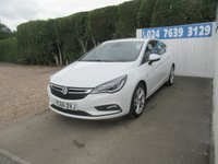 USED 2016 66 VAUXHALL ASTRA 1.6 CDTi ecoTEC BlueInjection SRi Hatchback 5dr Diesel Manual Euro 6 (110 ps) CAR PLAY, GOOD HISTORY, &pound;20TAX