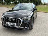 USED 2019 19 AUDI Q3 2.0 TDI 35 S line SUV 5dr Diesel S Tronic Euro 6 (s/s) (150 ps) ANDROID AUTO, ELECTRIC BOOT, USB