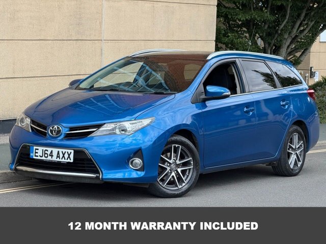 View our Toyota Auris 1.6 V-Matic Icon+ Touring Sports 5dr Petrol Manual Euro 5 (132 ps)