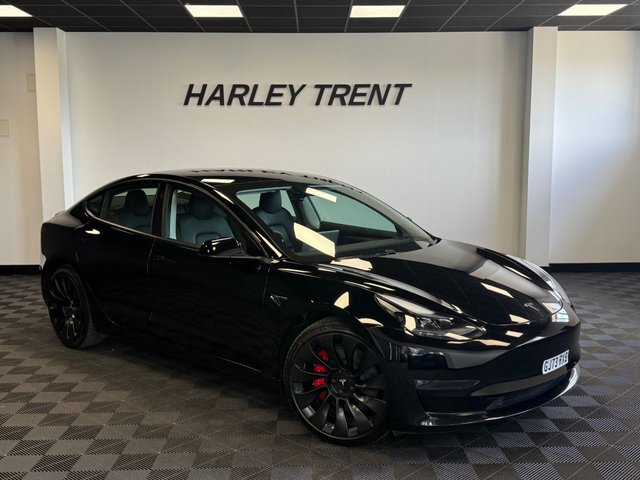 2023 73 TESLA Model 3 (Dual Motor) Performance Saloon 4dr Electric Auto 4WDE (Performance Upgrade) (449 bhp) PERFORMANCE! AMD RYZEN PROCESSOR, HEAT PUMP, 20'' UBERTURBINE ALLOYS, BLACK LEATHER, HEAT PUMP, PANORAMIC GLASS SUNROOF, RED BRAKE CALIPERS, PERFORMANCE CARBON SPOILER, WIRELESS CHARGING