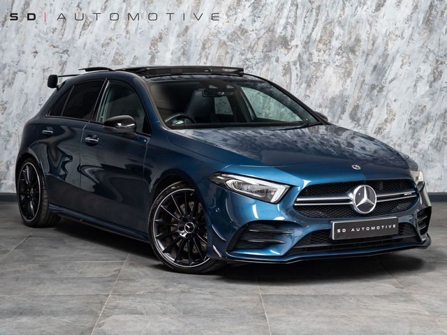 View our Mercedes-Benz A Class 2.0 A35 AMG Edition (Premium Plus) Hatchback 5dr Petrol 7G-DCT 4MATIC Euro 6 (s/s) (306 ps)