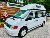 USED 1998 R MERCEDES-BENZ VITO 2.0 113CDI Panel Van Petrol Manual (268 g/km, 130 bhp) 1998 Auto-Sleeper Montana Mercedes-Benz Vito Automatic with just 50,000 miles. Rare, compact, high-quality British camper. 2.0 petrol engine, Propex heating, 3-way fridge, 2-burner hob & grill, sink, wardrobe, 240V hook-up, new leisure battery, portable toilet and two Fiamma F45 awnings. Recently serviced with professionally reconditioned gearbox and supplied with a new MOT. Excellent condition and ready for adventures.