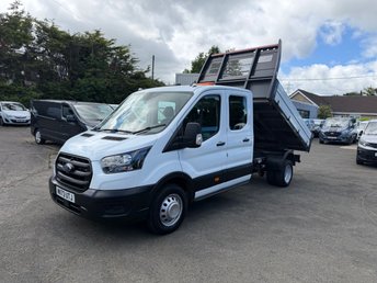2023 FORD TRANSIT 2.0 350 EcoBlue Leader Double Cab Tipper 4dr Diesel Manual RWD L3 Euro 6 (s/s) (130 ps) 1 OWNER ONLY 25K MILES &pound;24995.00