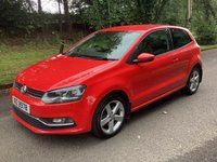 USED 2015 VOLKSWAGEN POLO 1.2 TSI BlueMotion Tech SEL Hatchback 3dr Petrol Manual Euro 6 (s/s) (110 ps) *FULL SERVICE HISTORY* PARKING SENSORS-BLUETOOTH-X2 KEYS