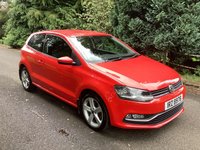 USED 2015 VOLKSWAGEN POLO 1.2 TSI BlueMotion Tech SEL Hatchback 3dr Petrol Manual Euro 6 (s/s) (110 ps) *FULL SERVICE HISTORY* PARKING SENSORS-BLUETOOTH-X2 KEYS