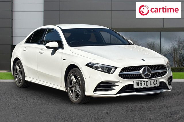 View our Mercedes-Benz A-Class 1.3 A250e 15.6kWh AMG Line (Executive) Saloon 4dr Petrol Plug-in Hybrid 8G-DCT Euro 6 (s/s) (218 ps) Reverse Camera, Smartphone Integration, Seat Comfort Package, Light And Sight Package, Mirror Package