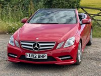 USED 2012 12 MERCEDES-BENZ E CLASS 2.1 E250 CDI BlueEfficiency Sport Edition 125 Cabriolet 2dr Diesel G-Tronic+ Euro 5 (s/s) (204 ps) VERY NICE EXAMPLE++FACTORY EXTRAS