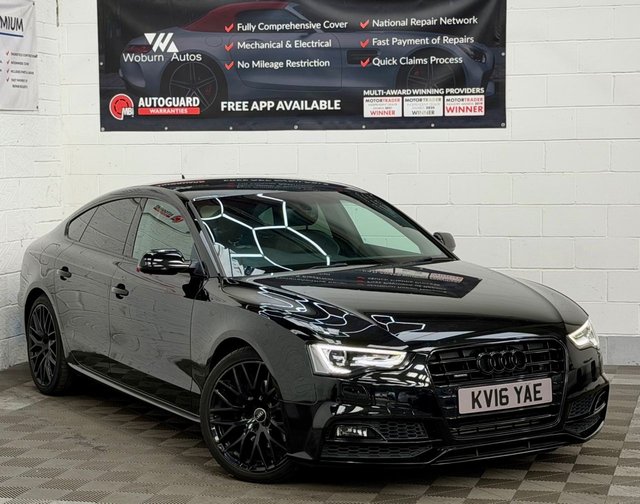 2016 16 AUDI A5 2.0 TFSI Black Edition Plus Sportback 5dr Petrol S Tronic quattro Euro 6 (s/s) (230 ps) 