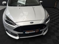 USED 2018 18 FORD FOCUS 2.0T EcoBoost ST-3 Hatchback 5dr Petrol Manual Euro 6 (s/s) (250 ps) RARE MOONDUST SILVER, ST STYLE PACK