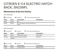 USED 2023 23 CITROEN e-C4 50kWh Shine Plus Hatchback 5dr Electric Auto (7.4kW Charger) (136 ps) ONE OWNER FROM NEW