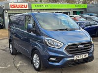 USED 2021 71 FORD TRANSIT CUSTOM Euro 6 hybrid Panel van, 51,864 miles, Automatic Gearbox, Sat Nav, Air Con, Alloys, Heated seats, and Front & Rear sensors. Final price + VAT @20% This 2021 Ford Transit Custom 340 Limited is a standout example, boasting a full service history and having had only one owner from new.  Powered by a 1.0 litre petrol plug in hybrid engine, this Euro 6 compliant model offers an efficient driving experience.  The Limited trim level ensures a well equipped vehicle, featuring Bi-Xenon headlights with LED daytime running lights for enhanced visibility.  Manoeuvring is made simpler with a rear view camera that includes trailer hitch assist, alongsid