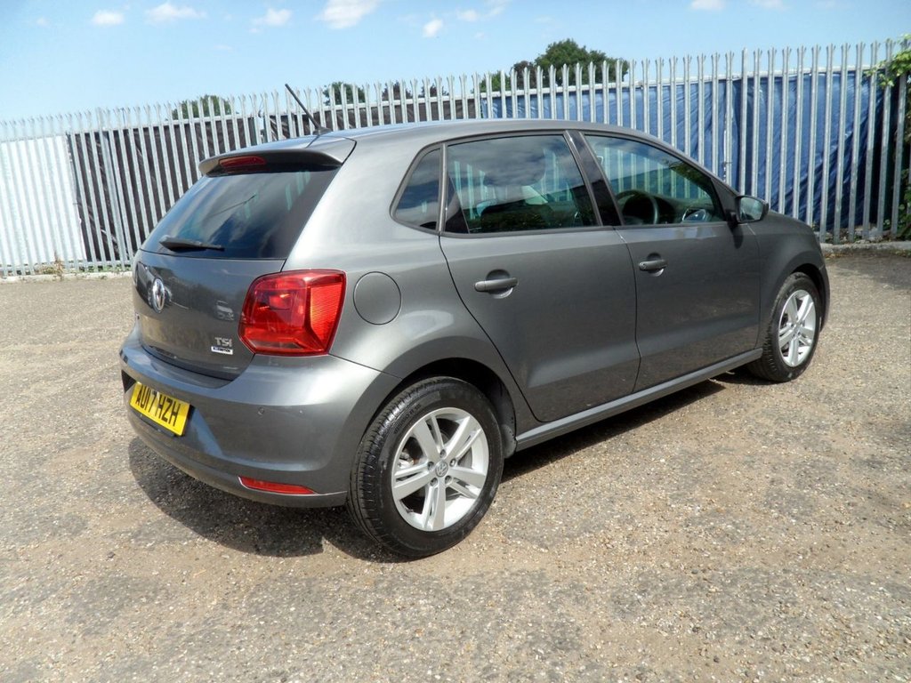 USED 2017 17 VOLKSWAGEN POLO 1.2 TSI BlueMotion Tech Match Edition Hatchback 5dr Petrol DSG Euro 6 (s/s) (90 ps) Lady Owner Full VW History &pound;20Tax