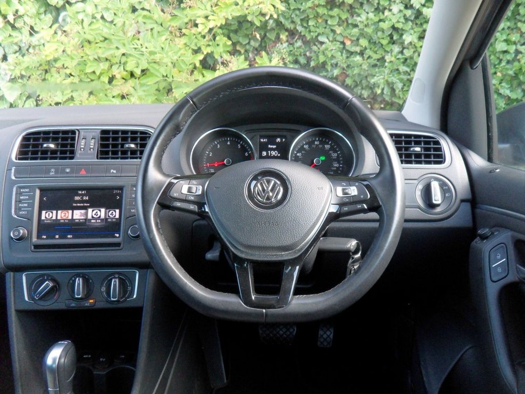 USED 2017 17 VOLKSWAGEN POLO 1.2 TSI BlueMotion Tech Match Edition Hatchback 5dr Petrol DSG Euro 6 (s/s) (90 ps) Lady Owner Full VW History &pound;20Tax