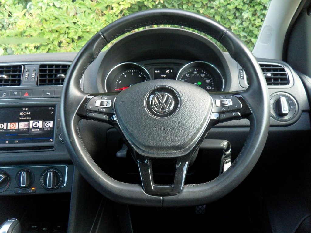 USED 2017 17 VOLKSWAGEN POLO 1.2 TSI BlueMotion Tech Match Edition Hatchback 5dr Petrol DSG Euro 6 (s/s) (90 ps) Lady Owner Full VW History &pound;20Tax