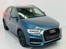 USED 2017 17 AUDI Q3 1.4 TFSI CoD S line Edition SUV 5dr Petrol Manual Euro 6 (s/s) (150 ps) Metallic Blue with Black S Line Interior | Bluetooth Media | Sat Nav | Full Service History | ULEZ OK