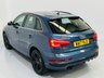 USED 2017 17 AUDI Q3 1.4 TFSI CoD S line Edition SUV 5dr Petrol Manual Euro 6 (s/s) (150 ps) Metallic Blue with Black S Line Interior | Bluetooth Media | Sat Nav | Full Service History | ULEZ OK