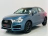 USED 2017 17 AUDI Q3 1.4 TFSI CoD S line Edition SUV 5dr Petrol Manual Euro 6 (s/s) (150 ps) Metallic Blue with Black S Line Interior | Bluetooth Media | Sat Nav | Full Service History | ULEZ OK